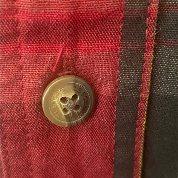 C.E. Schmidt Workwear Mens M Heavyweight Workshirt Red, Black & White Plaid - Picture 6 of 9